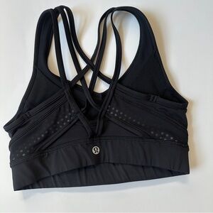 Lululemon Athletica Black Strappy Sports Bra